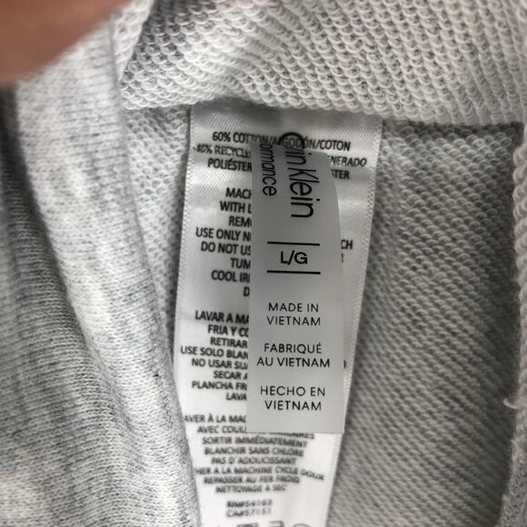 Calvin Klein Womens Eco Terry Pull On Skirt Large Grey Athletic Drawstring NWT - Picture 14 of 14